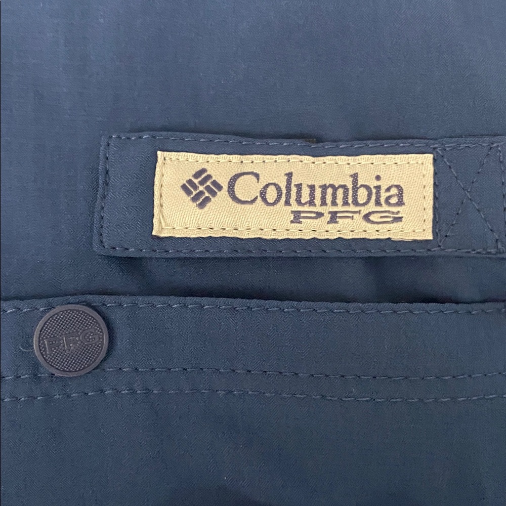 Columbia PFG Performance Fishing Gear Blue Long Sleeve Shirt - Picture 5 of 10